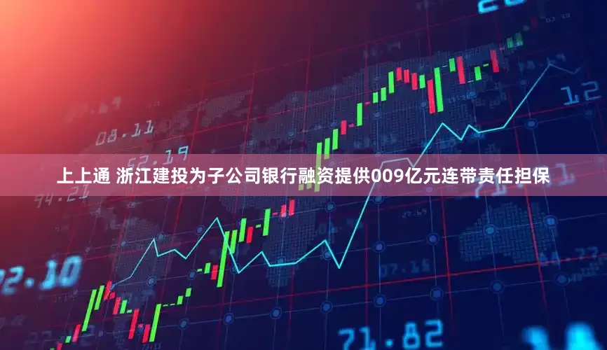 上上通 浙江建投为子公司银行融资提供009亿元连带责任担保
